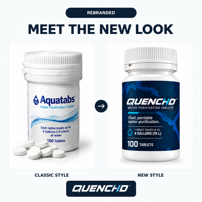 Quenchd Emergency Water Purification Tablets
